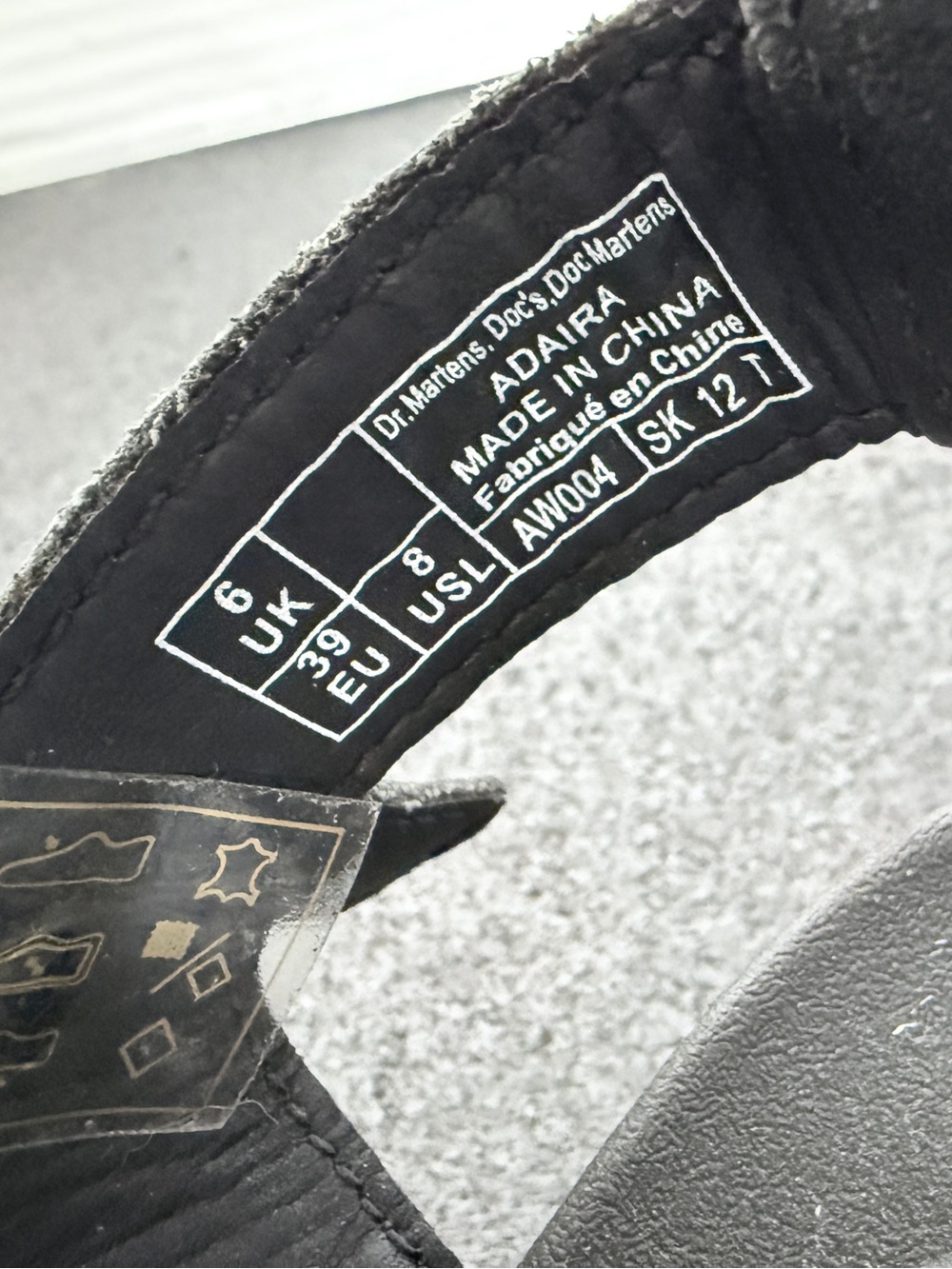 NWOT Dr. Martens Women's Adaira Black Strappy Platform Sandals - Picture 5 of 5